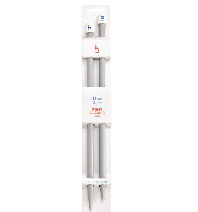 Pony Classic Single-Ended Knitting Needles 12.00mm 35cm P33670