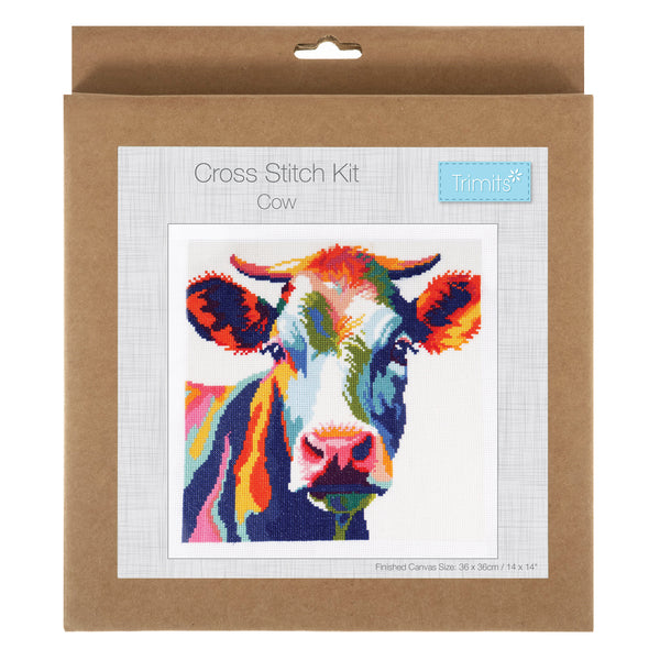 Trimits Counted Cross Stitch Kit Cow - GCS133