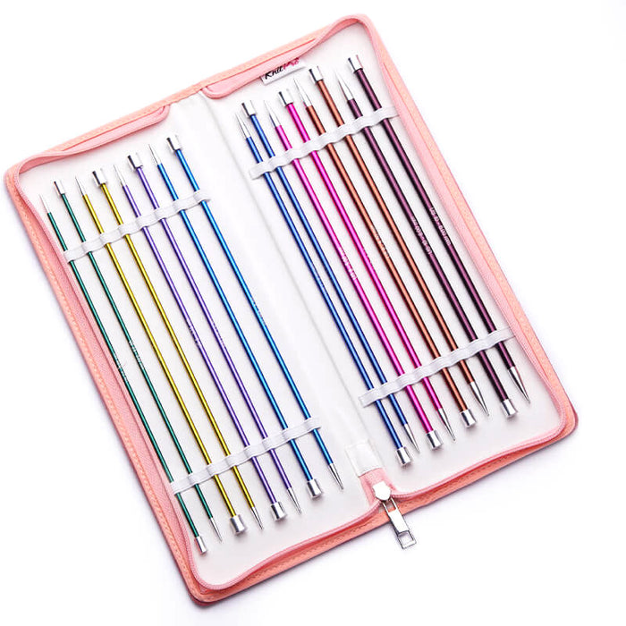 KnitPro Zing Single Pointed Knitting Needle Set Deluxe 30cm/12” KP47426