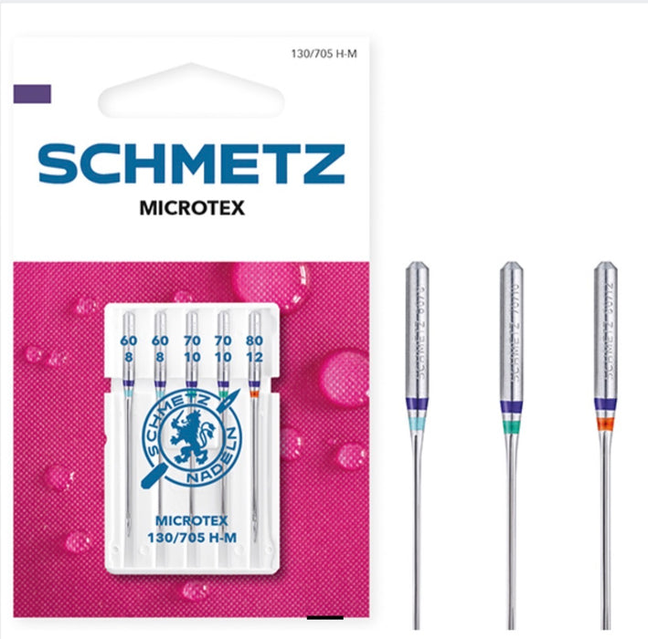 Schmetz Sewing Machine Needles Microtex Assorted