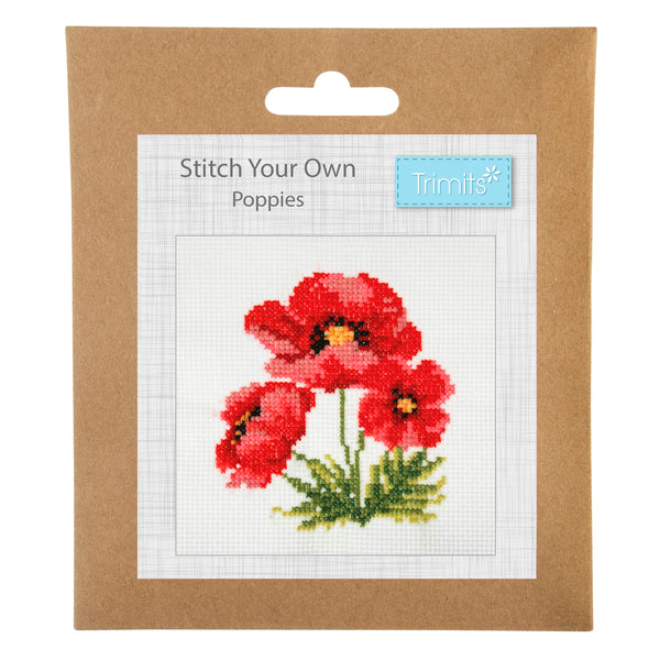 Trimits Cross Stitch Kit Poppies - GCS101