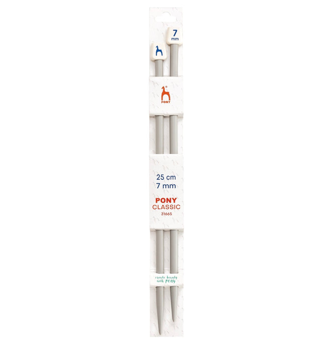 Pony Classic Single-Ended Knitting Needles 7.00mm 25cm P31665