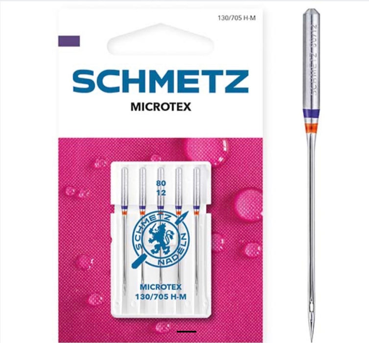 Schmetz Sewing Machine Needles Microtex 80/12