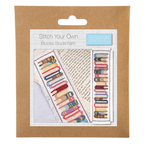 Trimits Cross Stitch Kit Books Bookmark - GCS132