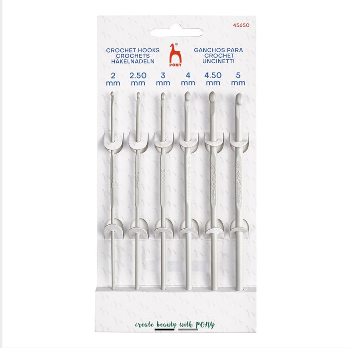 Pony Classic Crochet Hook Set 2.00mm to 5.00mm P45650