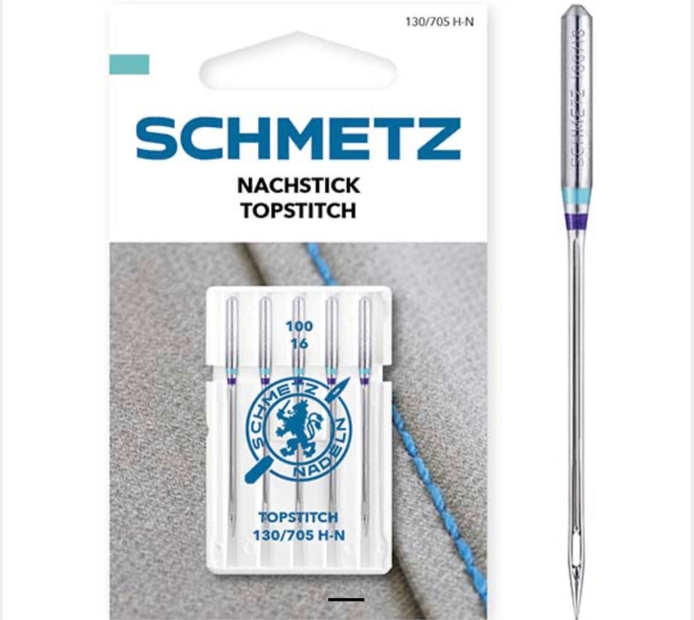 Schmetz Sewing Machine Needles Topstitch 100/16