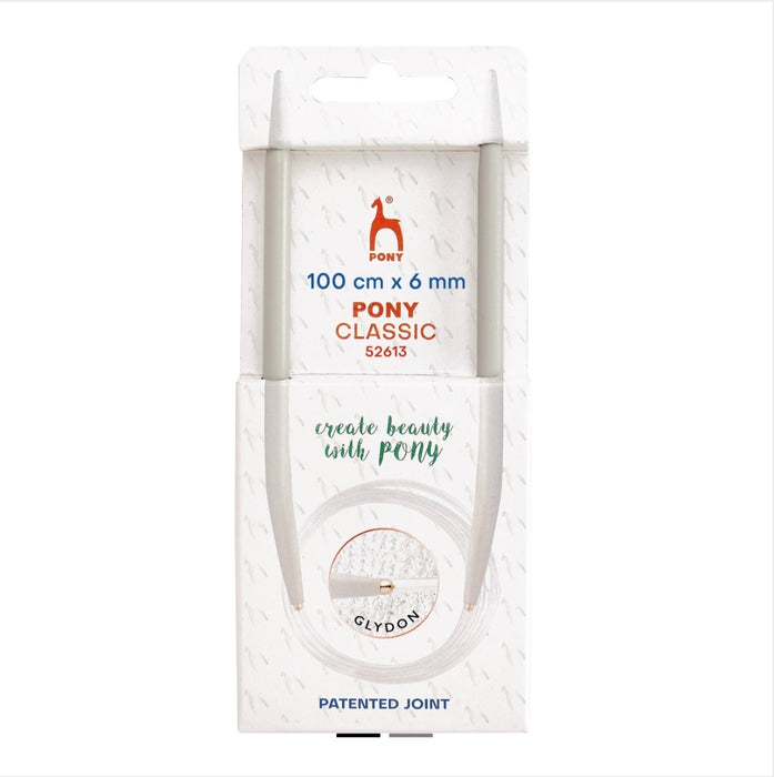 Pony Classic Fixed Circular Knitting Needles 6.00mm 100cm P52613