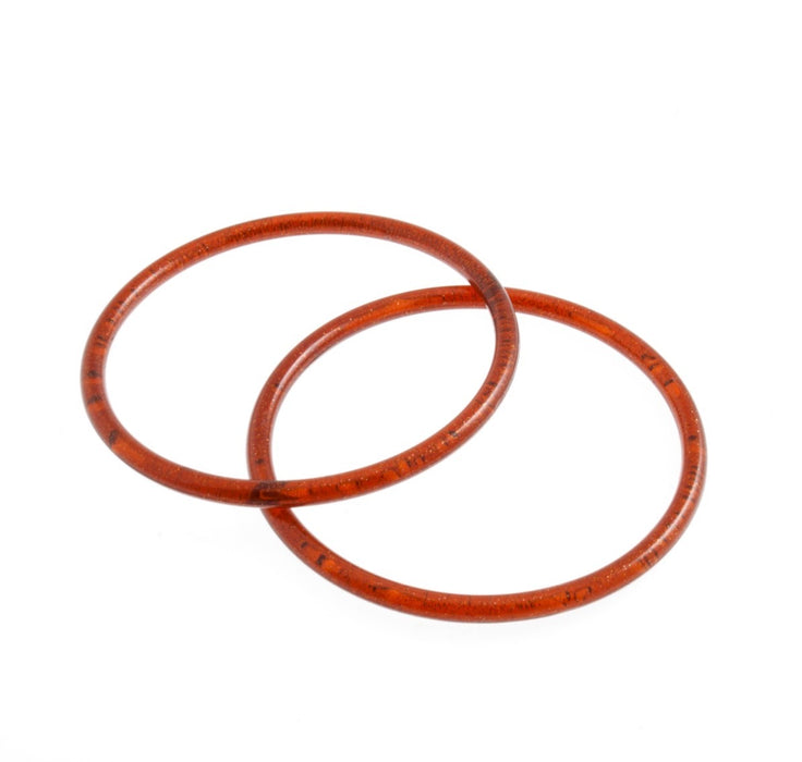 Trimits Round Plastic Bag Handles 13cm 2 Pcs Gold CFH1|GG