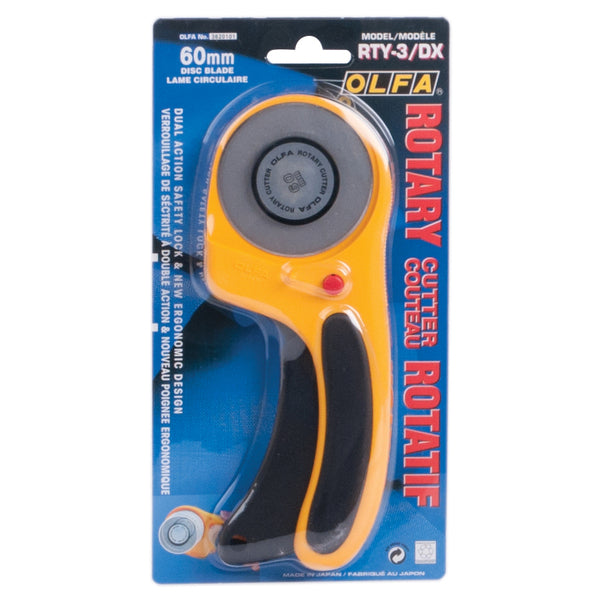 OLFA Rotary Cutter Deluxe Large 60mm - RTY-3/DX