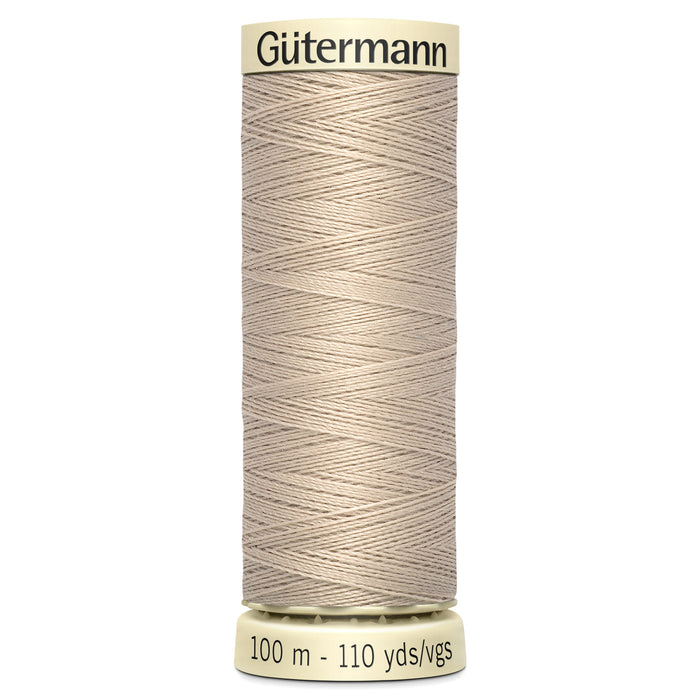 Gutermann Sew-All Thread 100m - All Shades of Beige, Black, Brown, Cream, Grey & White