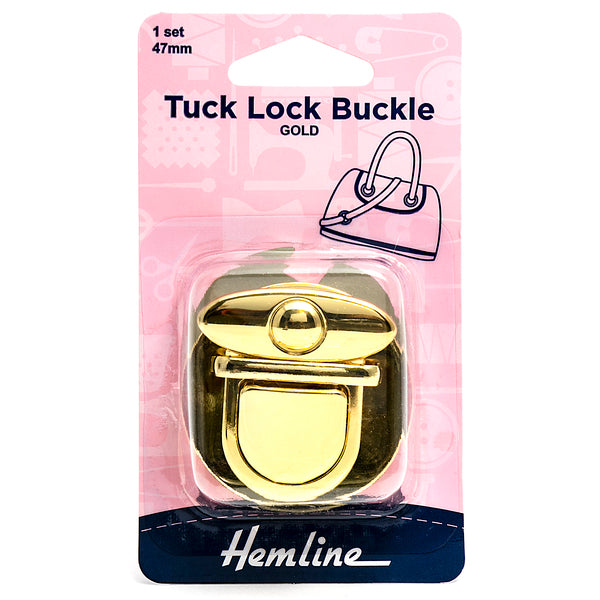 Hemline Tuck Lock Buckle 47mm Gold 1 Set - H4509.47.GD