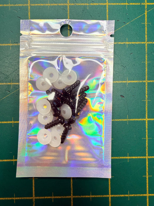Toy Eyes 6mm Black 5 Pairs
