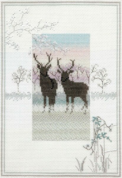 Bothy Threads Cross Stitch Kit Misty Mornings: Frosty Deer - MM%