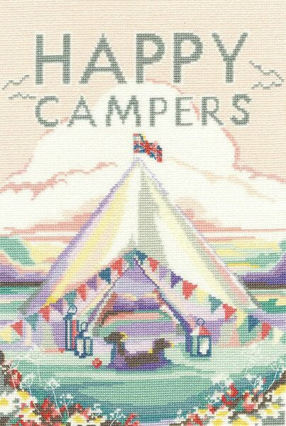Bothy Threads Cross Stitch Kit Vintage Camping - XBET1