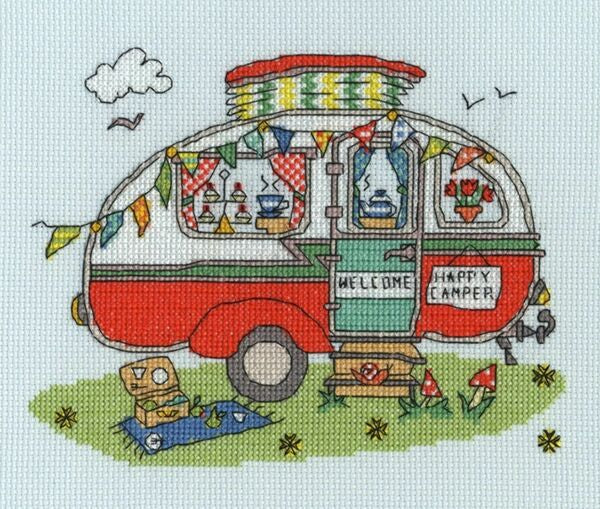 Bothy Threads Cross Stitch Kit Sew Dinky Caravan - XSD8