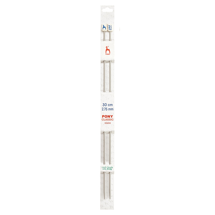 Pony Classic Single-Ended Knitting Needles 2.75mm 30cm P32604