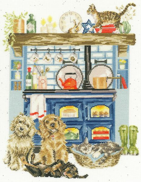 Bothy Threads Cross Stitch Kit Wrendale Designs Country Kitchen - XHD127