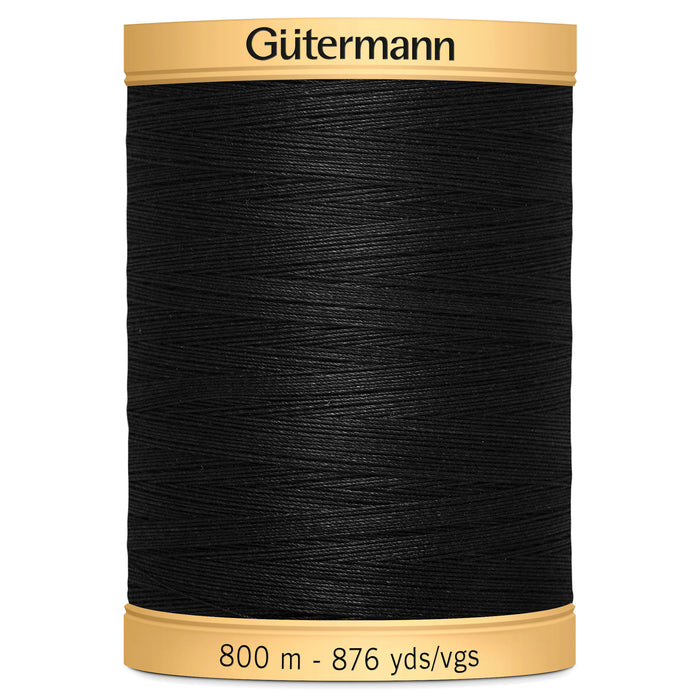 Gutermann Natural Cotton 800m Black 5201