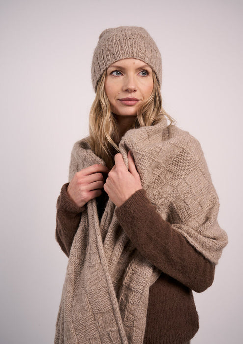 MODE At Rowan Heather Hat & Wrap Softest Alpaca MIP77