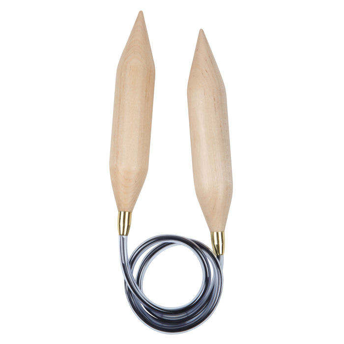 KnitPro Jumbo Birch Fixed Circular Knitting Needles 20.00mm 100cm 35350