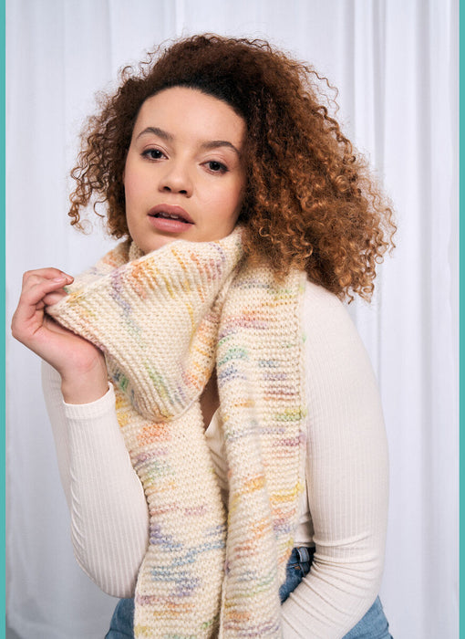 MODE At Rowan Apollo Beanie & Scarf in Colourmix MIP89