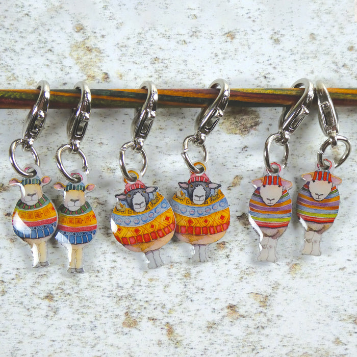 Emma Ball Sheep Crochet Stitch Markers CR30