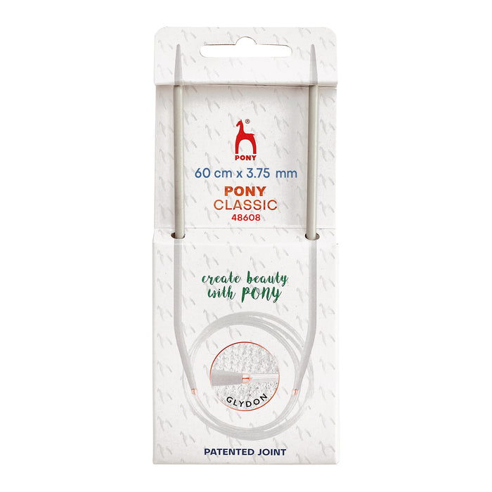 Pony Classic Knitting Needles Fixed Circular 3.75mm 60cm P48608