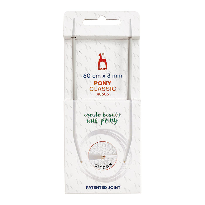 Pony Classic Knitting Needles Fixed Circular 3.00mm 60cm P48605