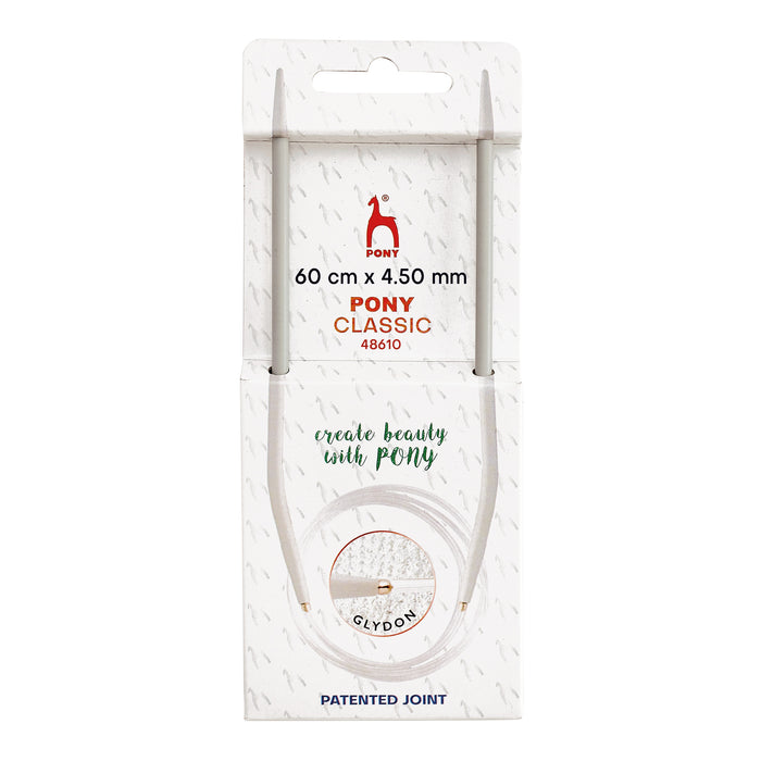 Pony Classic Knitting Needles Fixed Circular 4.50mm 60cm P48610