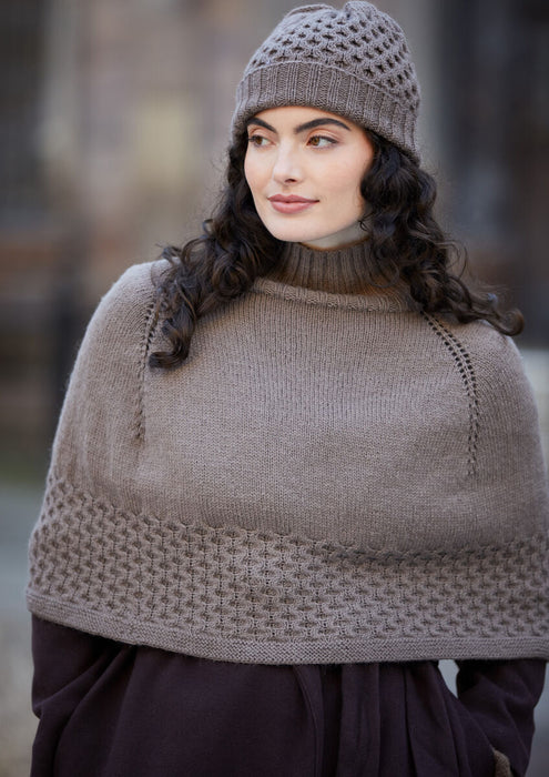 MODE At Rowan Rosalie Hat & Poncho in Alpaca Wool MIP86
