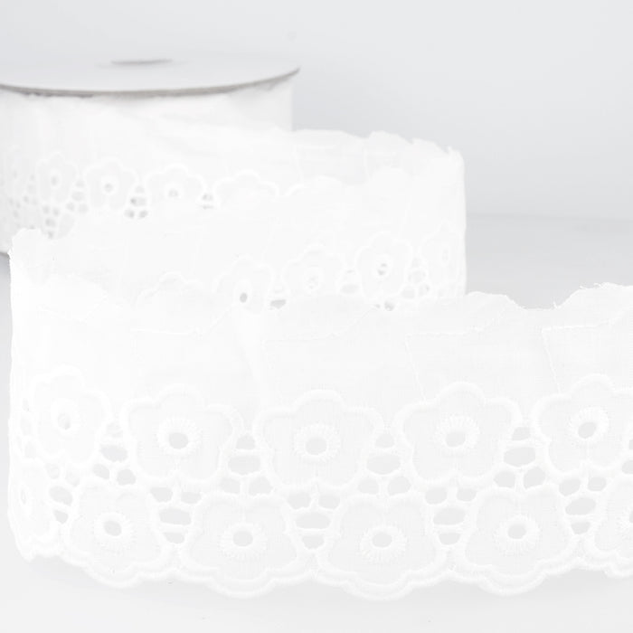 Stephanoise Trim Eyelet Lace 55mm x 1m - S05283B000