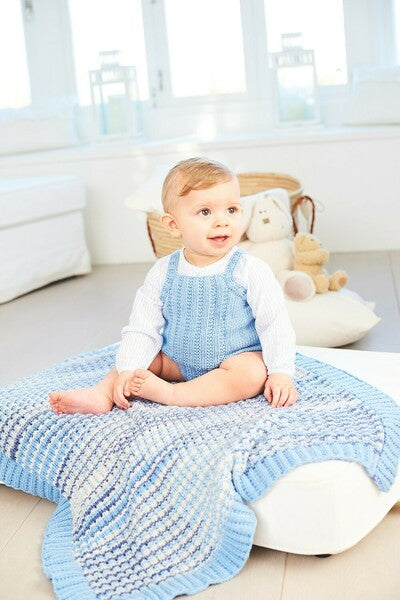 Knitting Pattern Sweater, Vest & Blanket In Stylecraft Bambino DK & Bambino Prints DK - 10068