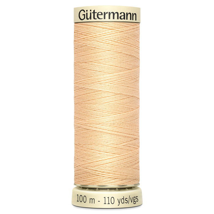 Gutermann Sew-All Thread 100m - Beige, Black, Brown, Cream, Grey & White