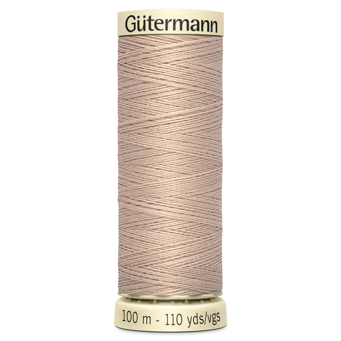 Gutermann Sew-All Thread 100m - Beige, Black, Brown, Cream, Grey & White