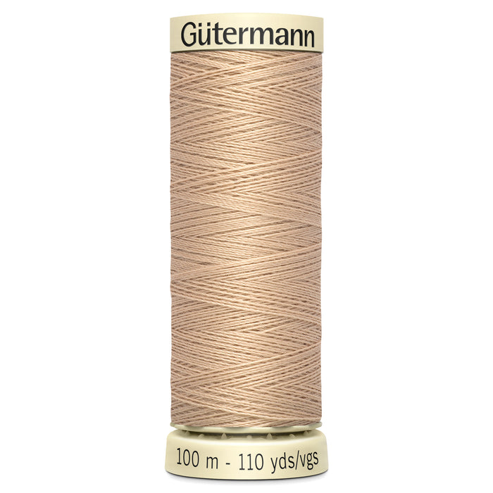 Gutermann Sew-All Thread 100m - Beige, Black, Brown, Cream, Grey & White
