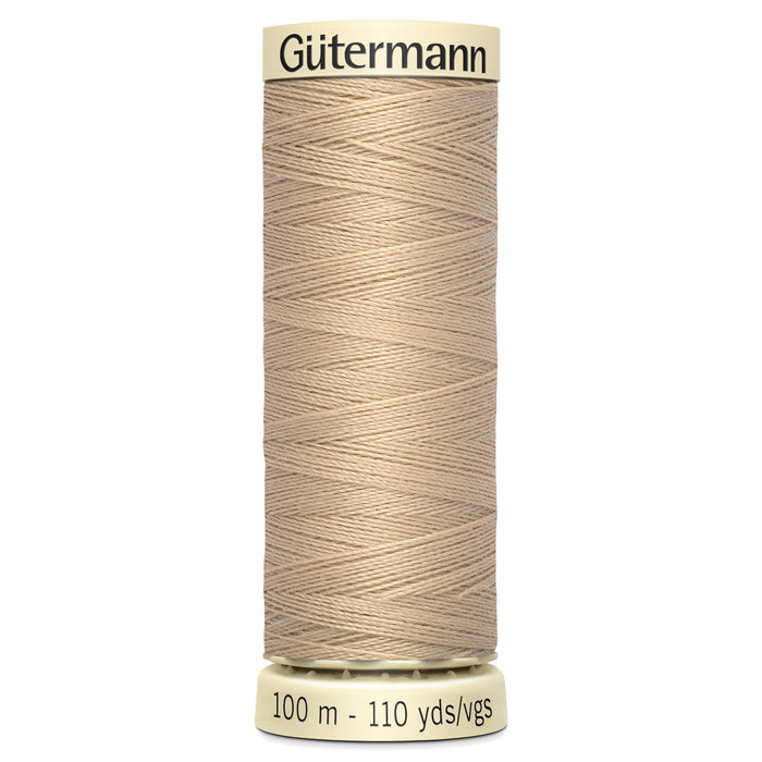 Gutermann Sew-All Thread 100m - Beige, Black, Brown, Cream, Grey & White