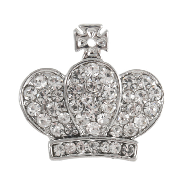 Trimits Loose Buttons Diamanté Crown With Shank colour Silver 24mm - G452124/80