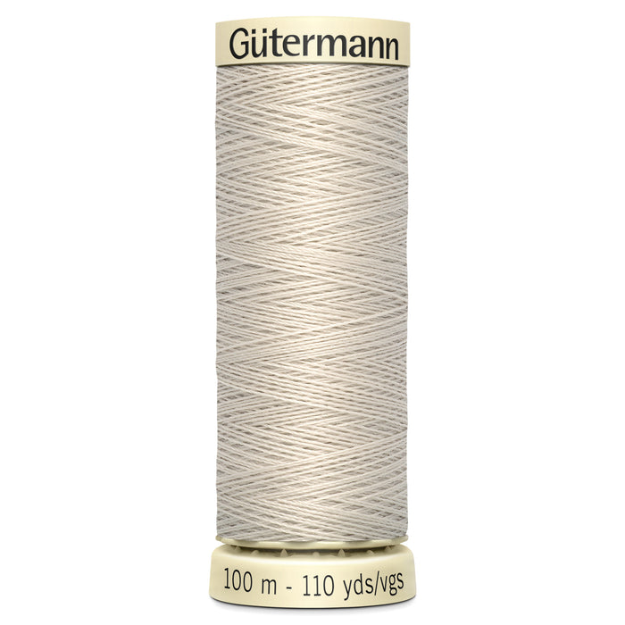 Gutermann Sew-All Thread 100m - Beige, Black, Brown, Cream, Grey & White