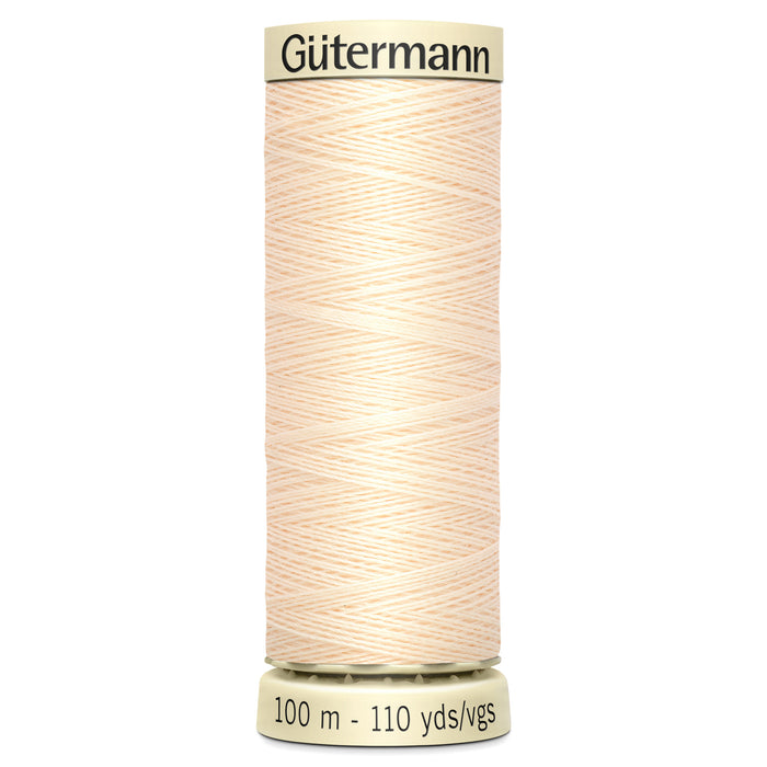 Gutermann Sew-All Thread 100m - Beige, Black, Brown, Cream, Grey & White