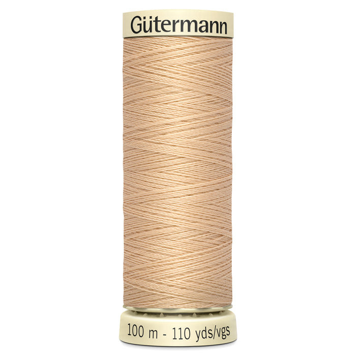 Gutermann Sew-All Thread 100m - Beige, Black, Brown, Cream, Grey & White