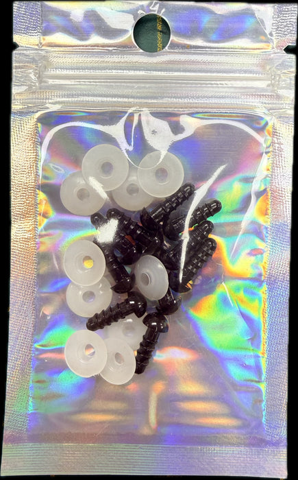 Toy Eyes 6mm Black 5 Pairs
