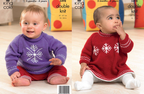 King Cole Sweater & Dress 3 Months - 4 Years King Cole DK - 3498