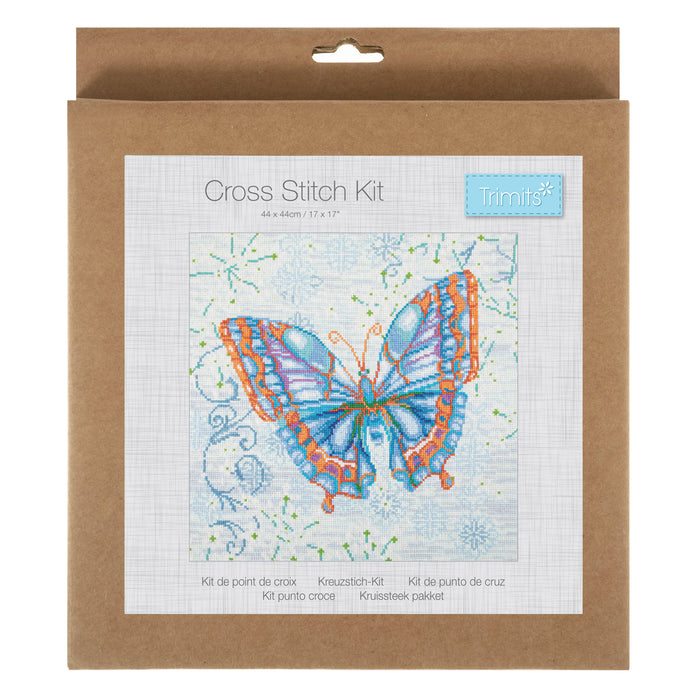 Trimits Cross Stitch Kit 44 x 44cm Papillon GCS196