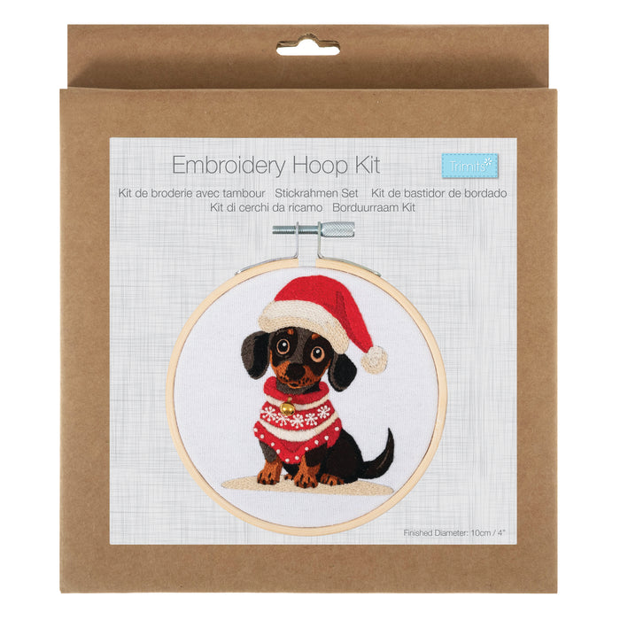 Trimits Embroidery Hoop Kit 10cm Diameter Woof TCK096