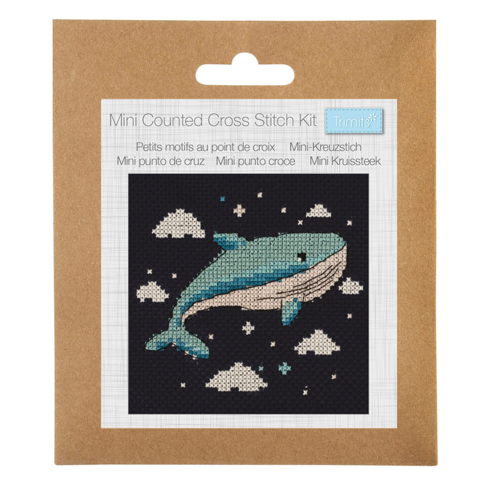 Trimits Mini Cross Stitch Kit Whale GCS204
