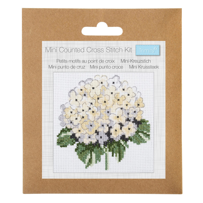 Trimits Mini Cross Stitch Kit Hydrangea GCS200