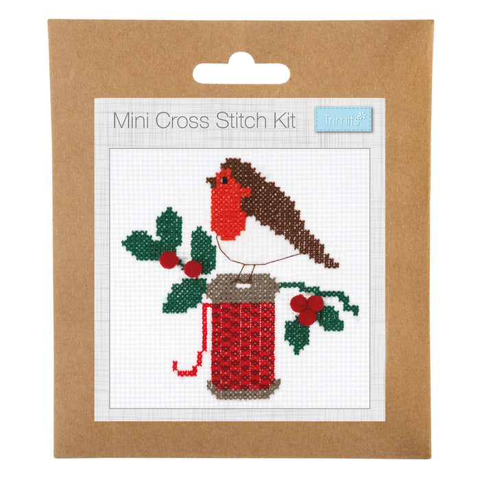 Trimits Mini Cross Stitch Kit Robin GCS41