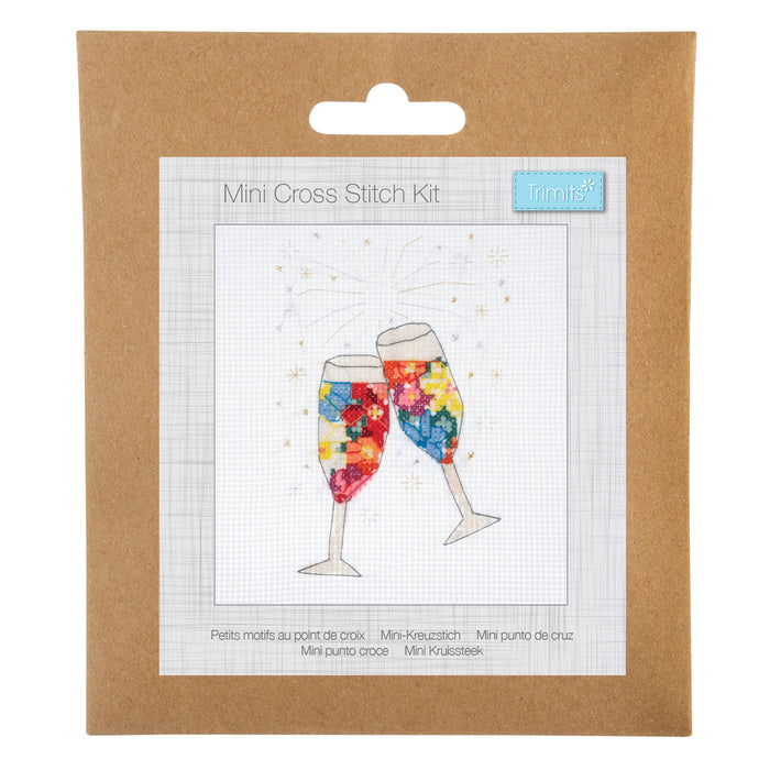 Trimits Mini Cross Stitch Kit Cheers GCS169