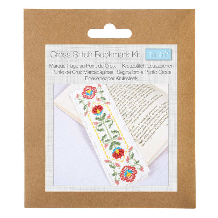 Trimits Cross Stitch Kit Book Mark Kit Bloom GCS212