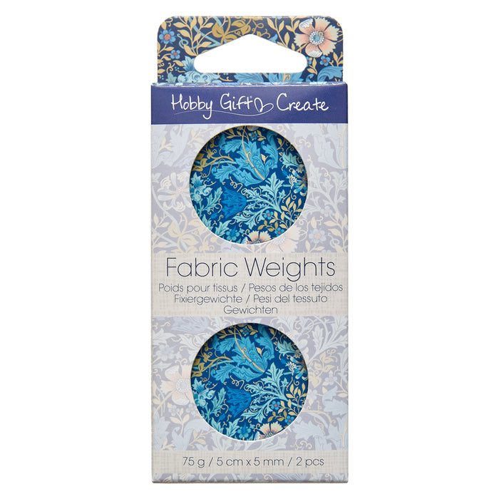 Hobby Gift Create Fabric Weights 75g \ 5cm x 5mm \ 2 Pcs Woodblock Design HGC907.01